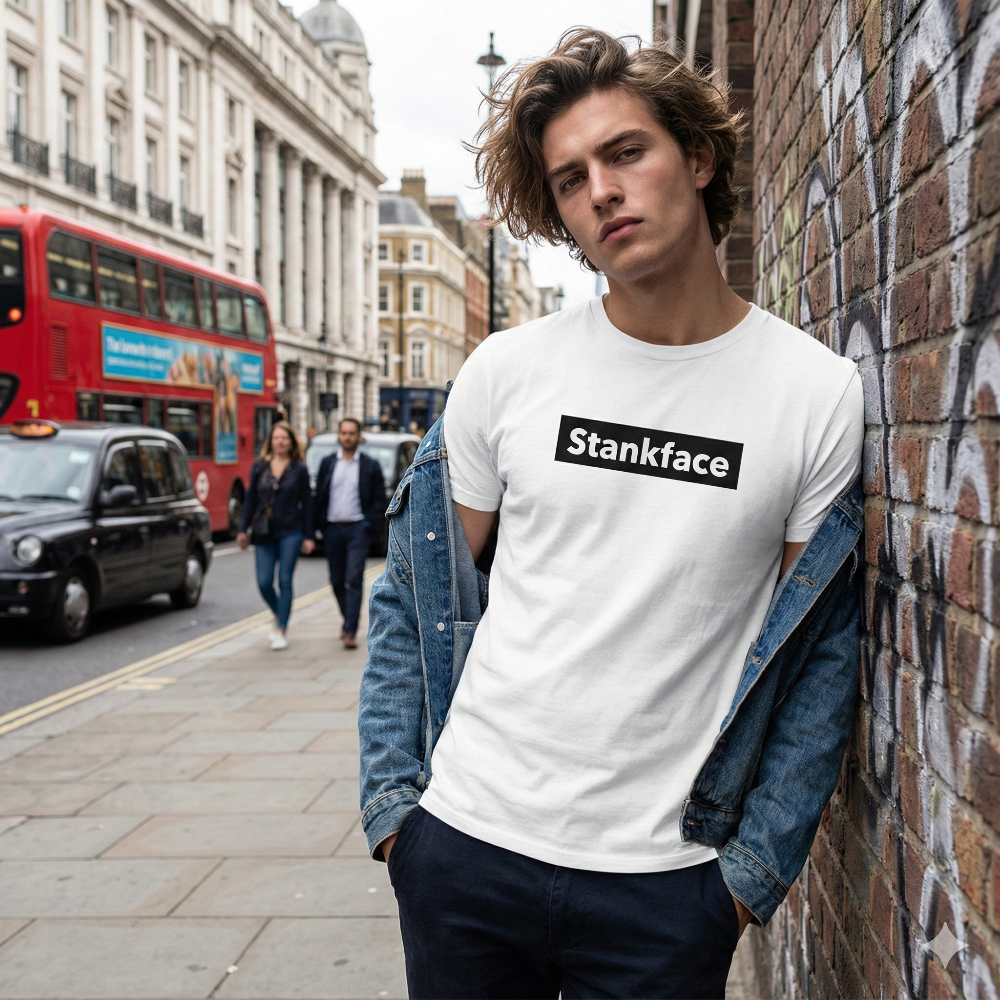Stankface BLOCK White Tee