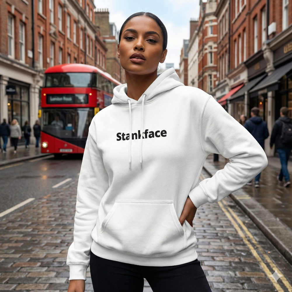 Stankface Originals White Hoodie