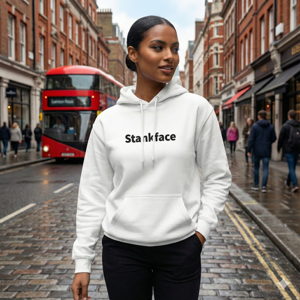 Stankface Originals White Hoodie