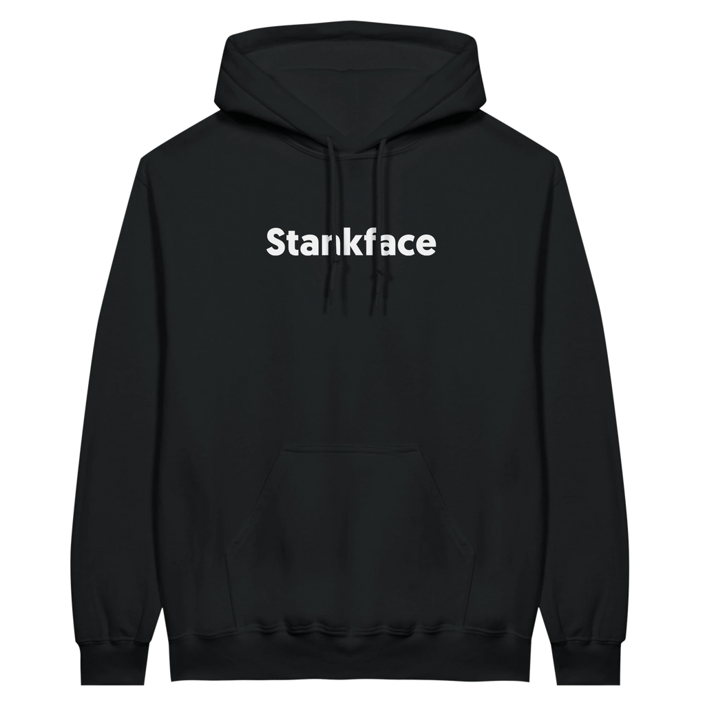 Stankface Originals black hoodie FRONT unisex fleece pullover music apparel UK