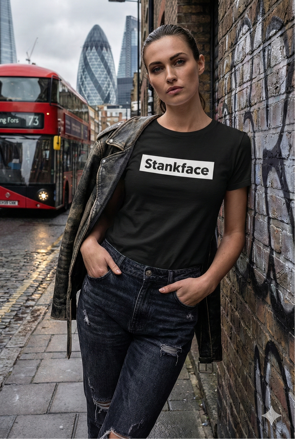 Stankface BLOCK Black Tee