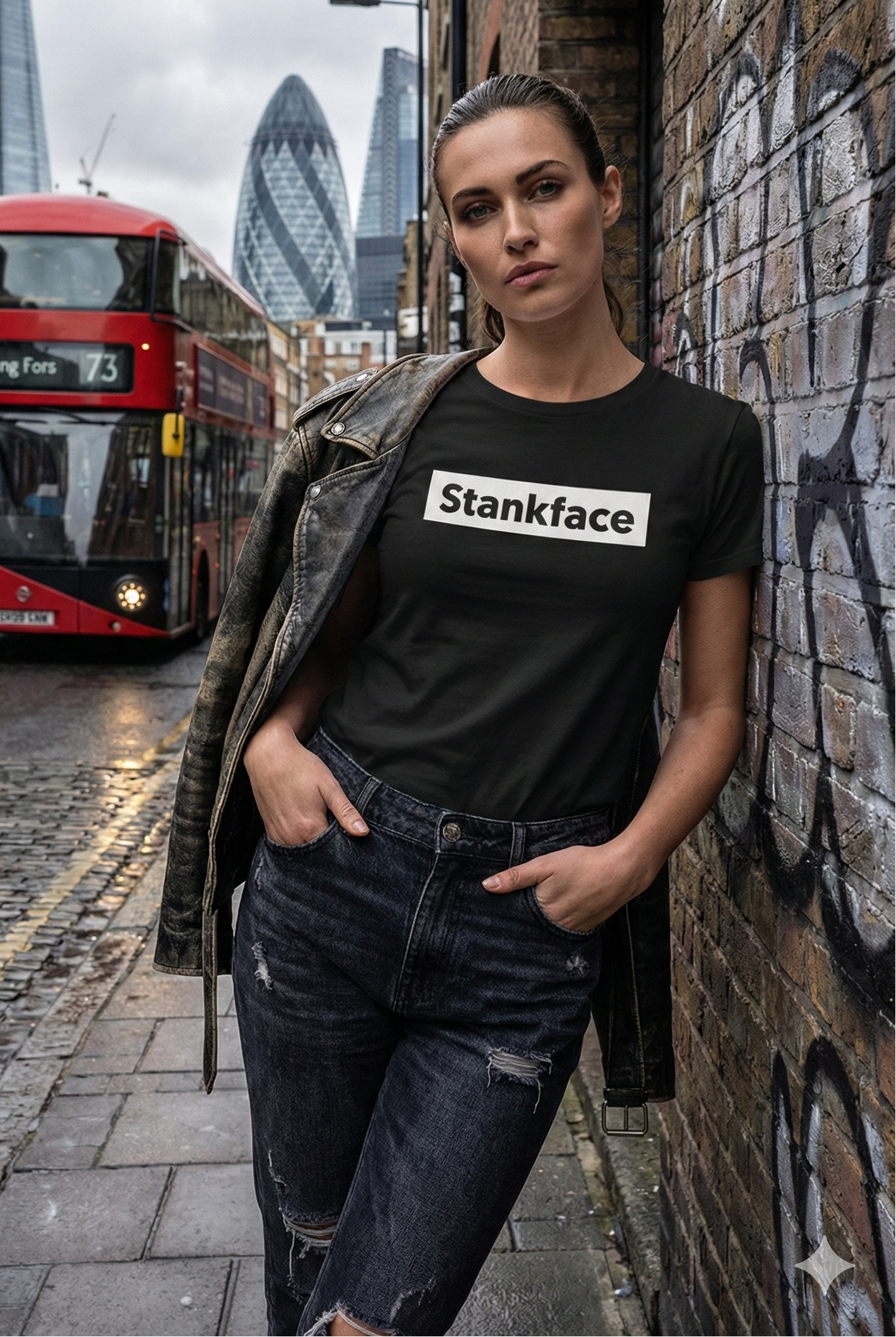 Stankface BLOCK Black Tee